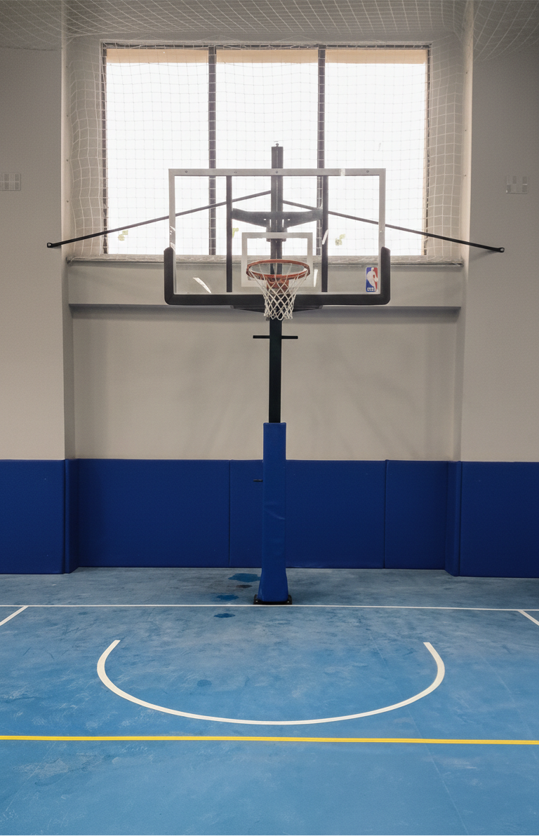 Yükseklik Ayarlı Sabit Basketbol Potası | 105x180 cm NBA Standart | Akrilik Panya | BİRLİKSPOR