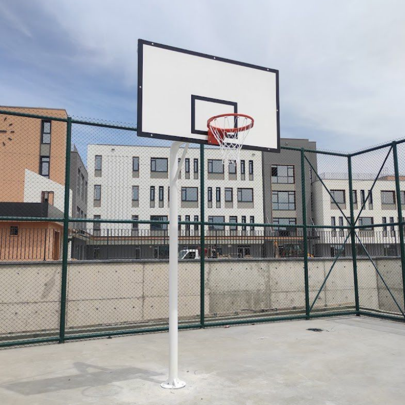Tek Direkli Basketbol Potası | 105x180 cm Fiber Panya | 114x4 mm Metal Direk | BİRLİKSPOR