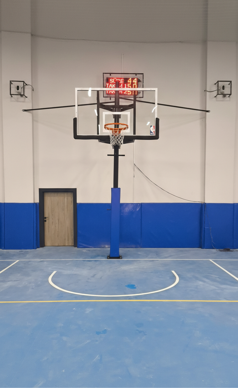 Yükseklik Ayarlı Sabit Basketbol Potası | 105x180 cm NBA Standart | Akrilik Panya | BİRLİKSPOR