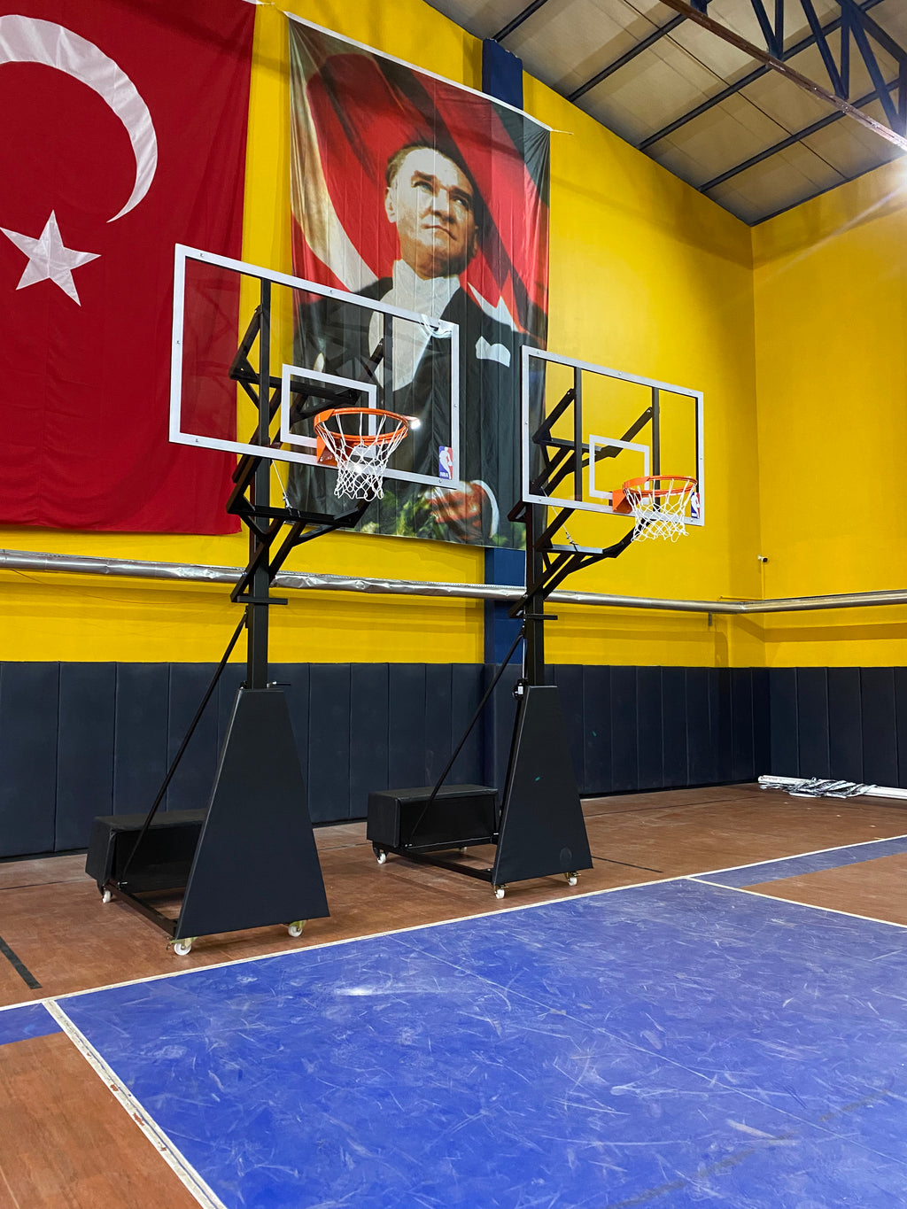 Seyyar Katlanabilir Basketbol Potası | Tekerlekli | BİRLİKSPOR