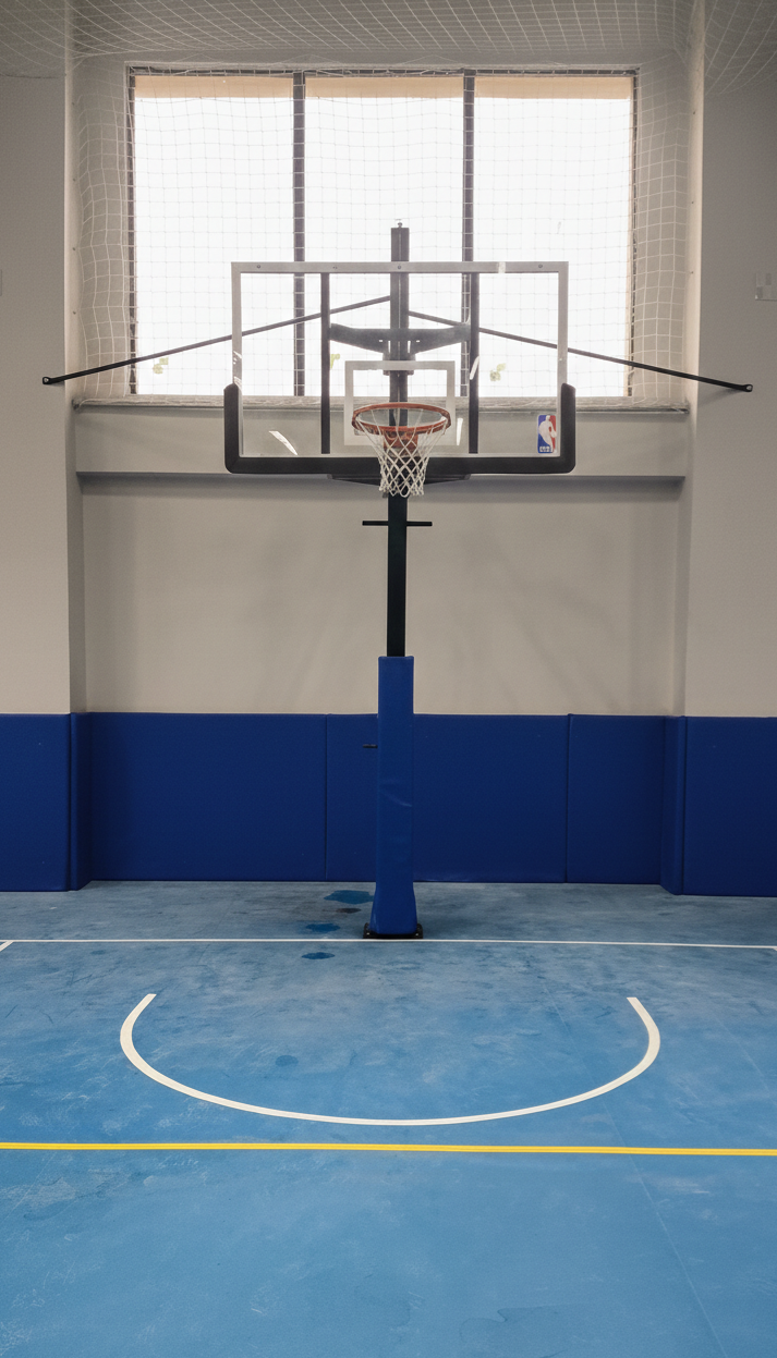 Yükseklik Ayarlı Sabit Basketbol Potası | 105x180 cm NBA Standart | Akrilik Panya | BİRLİKSPOR