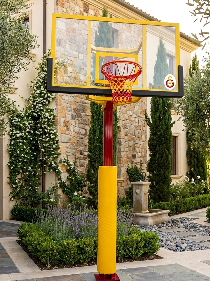 Yükseklik Ayarlı Sabit Basketbol Potası | 105x180 cm NBA Standart | Akrilik Panya | BİRLİKSPOR