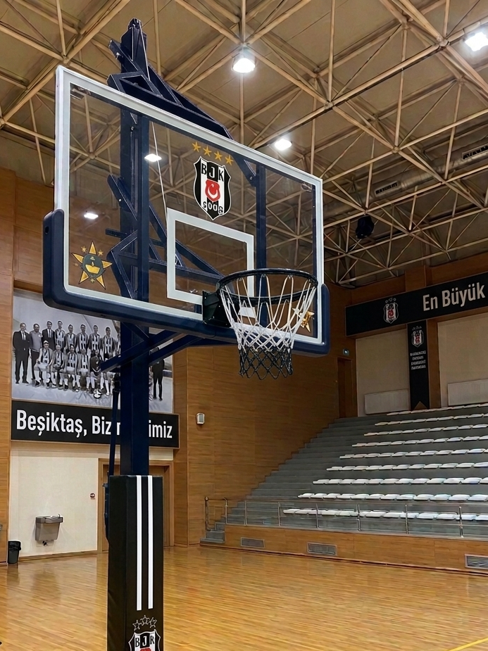 Yükseklik Ayarlı Sabit Basketbol Potası | 105x180 cm NBA Standart | Akrilik Panya | BİRLİKSPOR