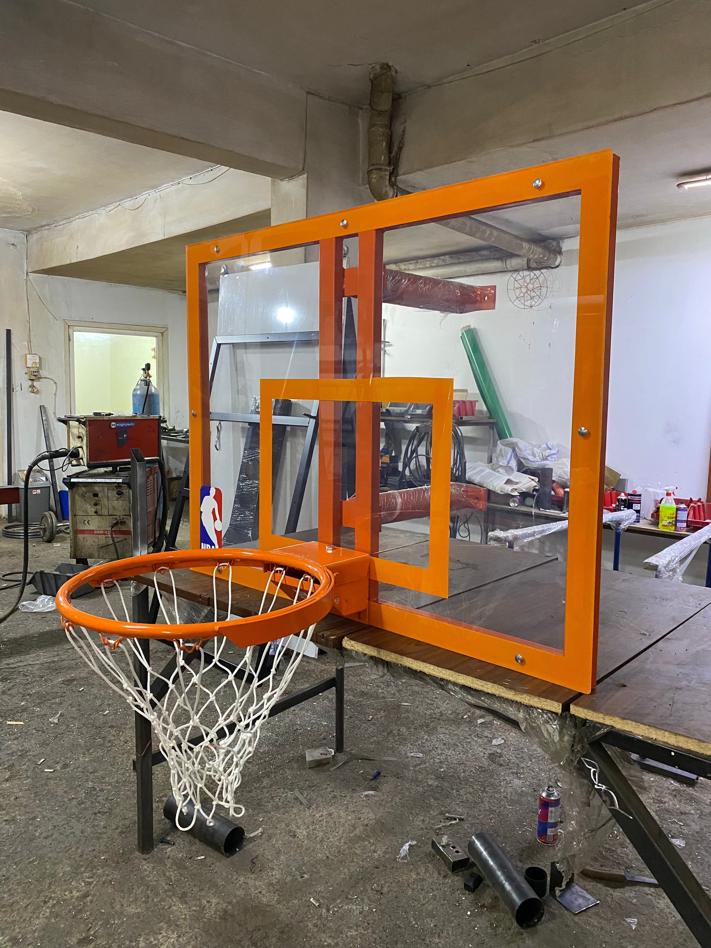 Antrenman Model Basketbol Potası | 90x120 cm Akrilik Cam | Özel Mülk | BİRLİKSPOR