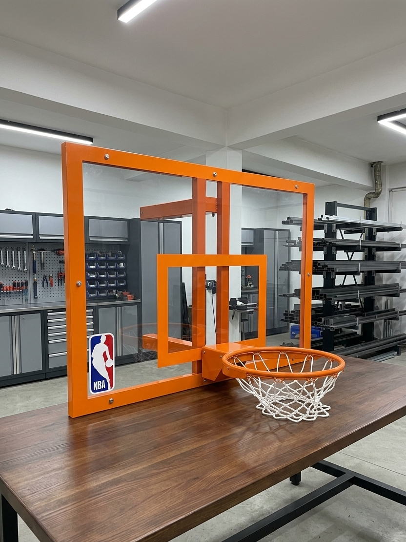 Antrenman Model Basketbol Potası | 90x120 cm Akrilik Cam | Özel Mülk | BİRLİKSPOR