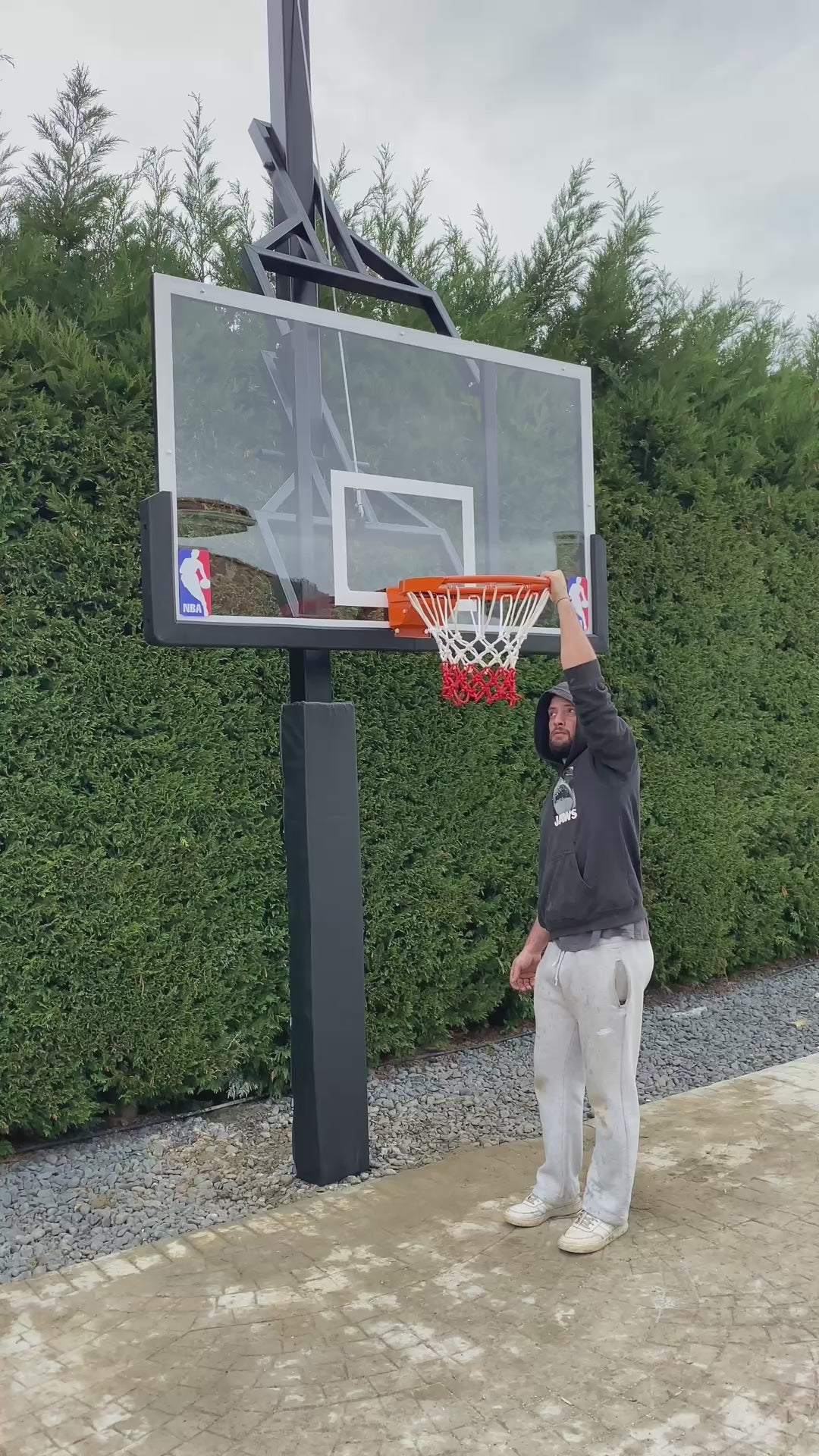 Yükseklik Ayarlı Sabit Basketbol Potası | 105x180 cm NBA Standart | Akrilik Panya | BİRLİKSPOR