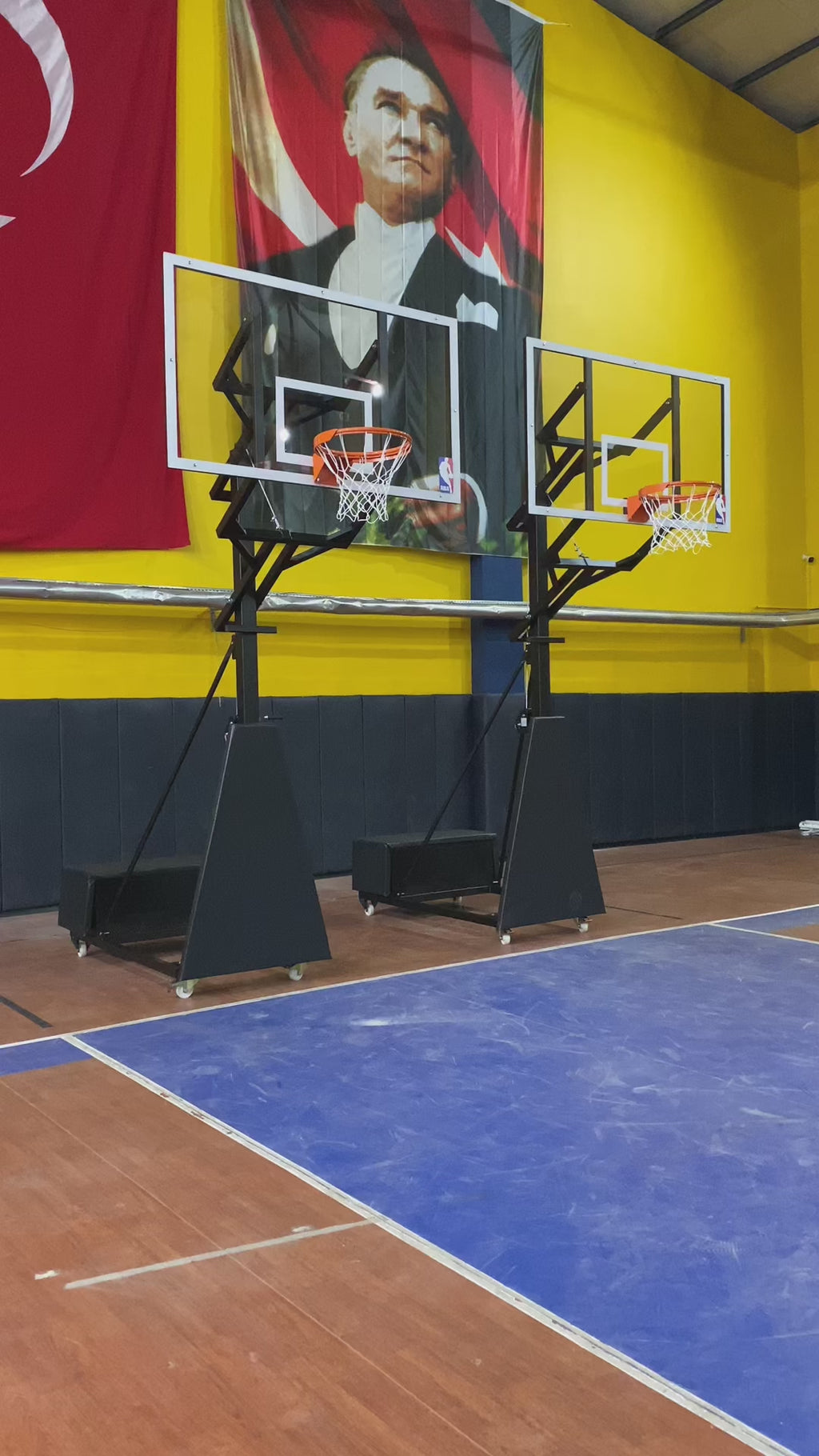 Seyyar Katlanabilir Basketbol Potası | Tekerlekli | BİRLİKSPOR